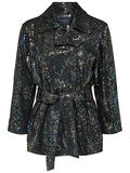 Selected GLITTER - LEATHER JACKET, Black, highres - 16064445_Black_642603_001.jpg