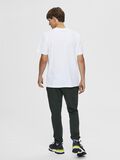 Selected COL MONTANT, COTON BIOLOGIQUE 220G T-SHIRT, Bright White, highres - 16077385_BrightWhite_004.jpg