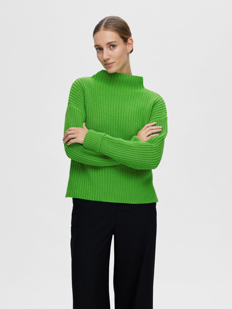 Selected OVERSIZE PULLOVER, Classic Green, highres - 16075489_ClassicGreen_003.jpg