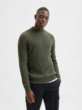 Selected HIGH NECK KNITTED PULLOVER, Forest Night, highres - 16080866_ForestNight_877708_003.jpg