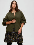 Selected RIBBED CURVE KNITTED CARDIGAN, Ivy Green, highres - 16087439_IvyGreen_981510_008.jpg