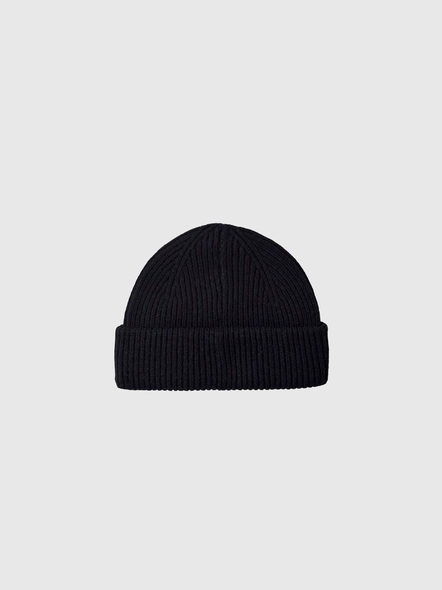 Selected 100 % LAINE MÉRINOS BONNET, Black, highres - 16094982_Black_001.jpg