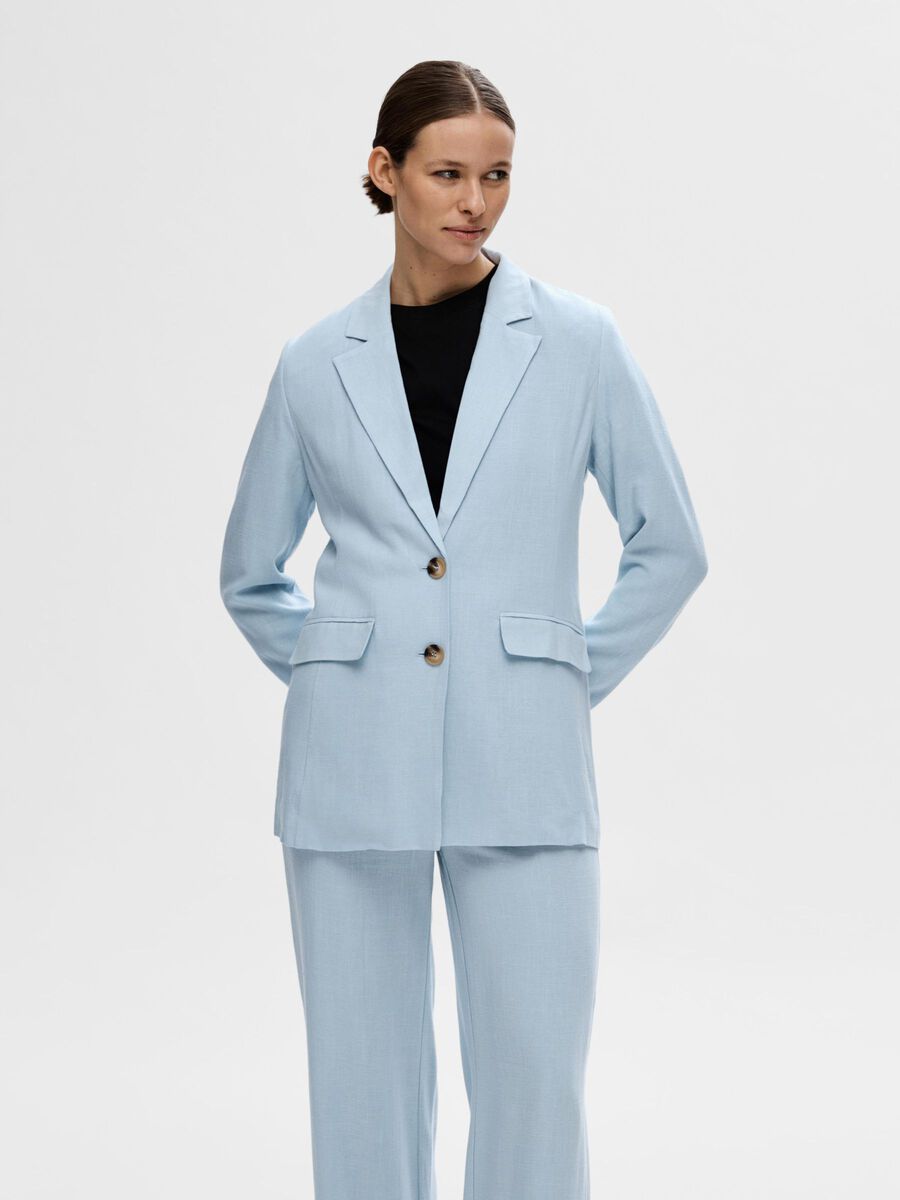 Selected CORTE RELAJADO BLAZER, Cashmere Blue, highres - 16089212_CashmereBlue_003.jpg