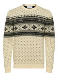 Selected KNITTED WINTER PULL, Cloud Cream, highres - 16086720_CloudCream_968185_001.jpg