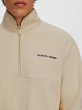 Selected HALF-ZIP PULLOVER, Oatmeal, highres - 16091927_Oatmeal_006.jpg