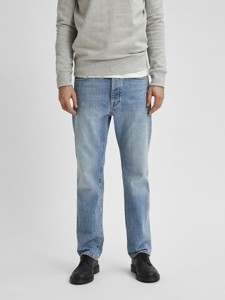 Selected 4032 - NO STRETCH LIGHT BLUE COMFORT FIT JEANS, Light Blue Denim, highres - 16077246_LightBlueDenim_003.jpg