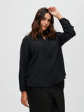 Selected RELAXED LONG SLEEVED CURVE BLOUSE, Black, highres - 16087770_Black_008.jpg