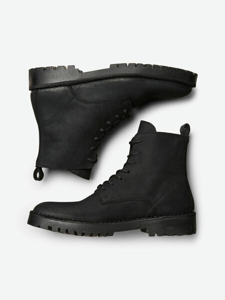 Selected LACE UP BOOTS, Black, highres - 16081315_Black_005.jpg