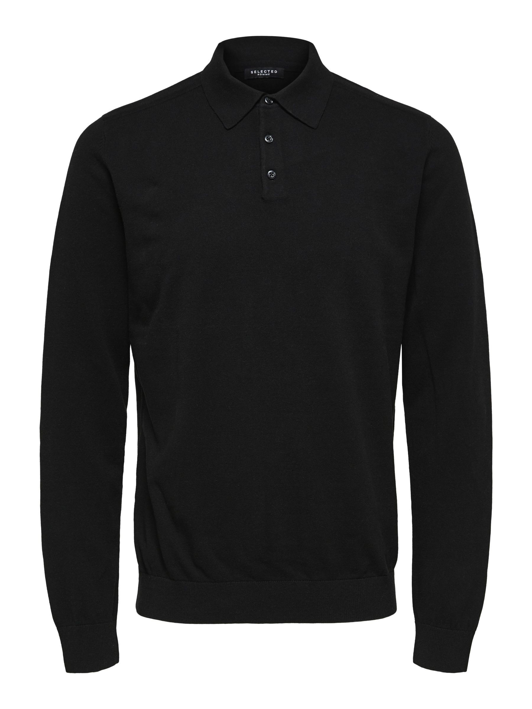 Selected homme long sleeve polo discount
