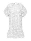 Selected 3D FLORAL TEXTURED MINI DRESS, Snow White, highres - 16078506_SnowWhite_001.jpg