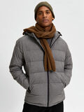 Selected MIT KAPUZE WATTIERTE JACKE, Medium Grey Melange, highres - 16077637_MediumGreyMelange_008.jpg