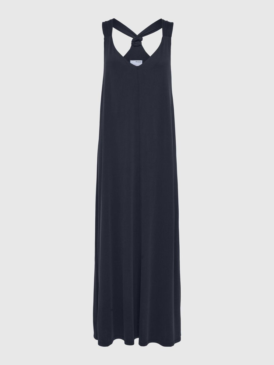 Selected NOUÉ ROBE MI-LONGUE, Dark Sapphire, highres - 16089838_DarkSapphire_001.jpg