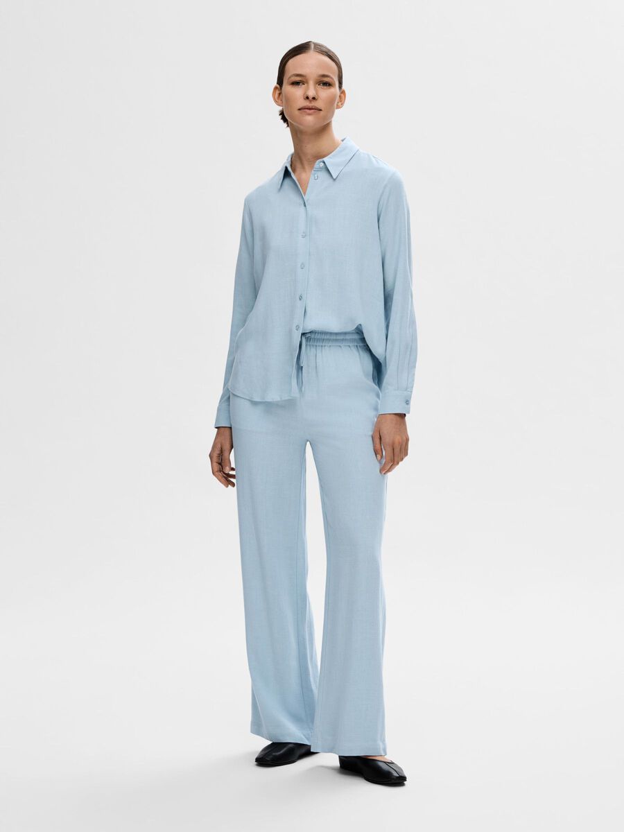 Selected HIGH-WAISTED TROUSERS, Cashmere Blue, highres - 16089062_CashmereBlue_005.jpg