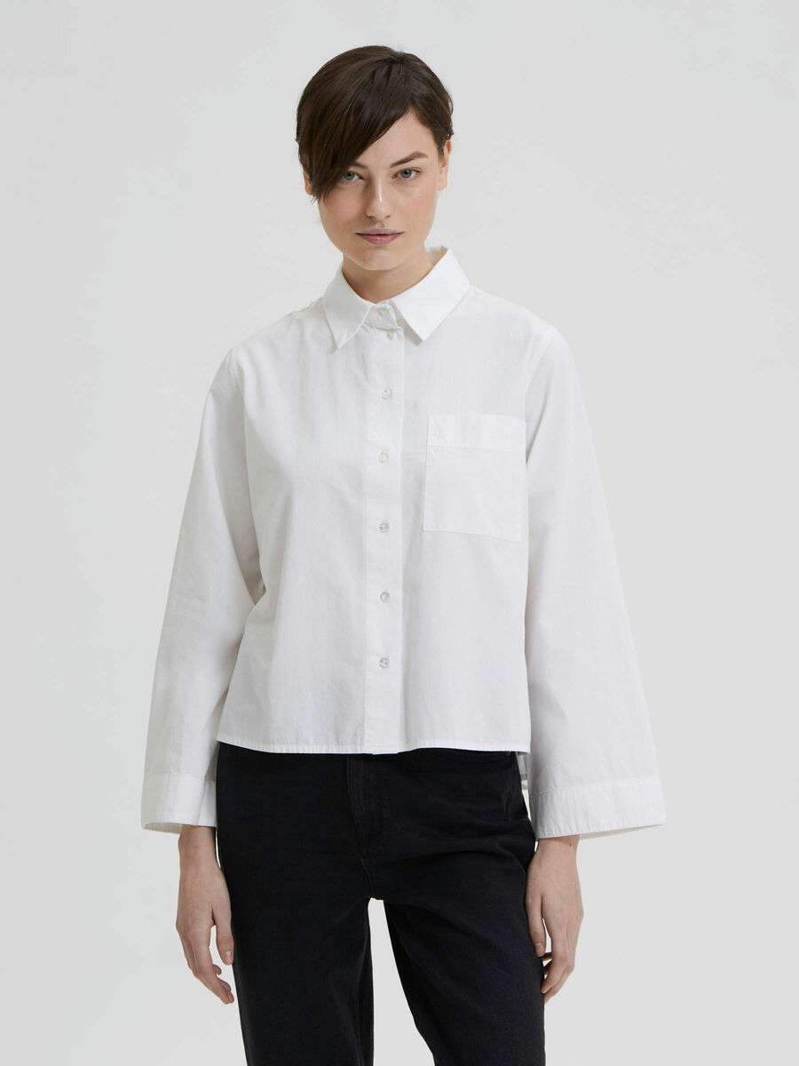 Selected LANGE ÆRMER SKJORTE, Bright White, highres - 16083840_BrightWhite_003.jpg