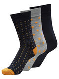 Selected 3-PACK SOCKS, Dark Sapphire, highres - 16066048_DarkSapphire_001.jpg