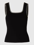Selected SLEEVELESS KNITTED TOP, Black, highres - 16097531_Black_1189410_001.jpg