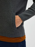 Selected BLØD LYNLÅSLUKNING CARDIGAN, Dark Grey Melange, highres - 16079758_DarkGreyMelange_006.jpg