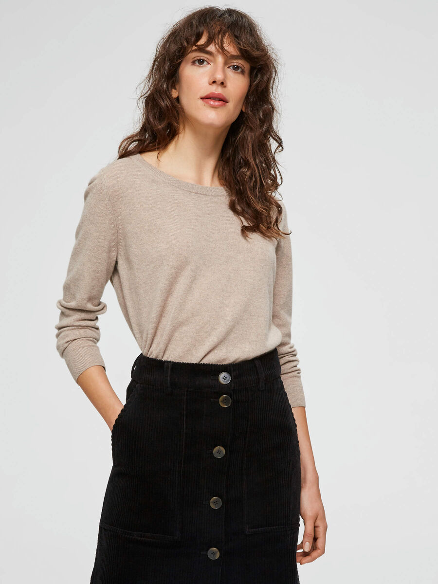 Selected SOFT CASHMERE - JUMPER, Camel, highres - 16070346_Camel_003.jpg