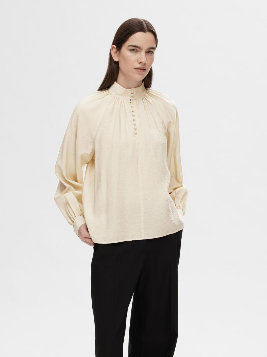 Selected HIGH NECK BLOUSE, Birch, highres - 16094454_Birch_003.jpg