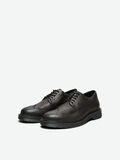 Selected LEDER SCHNÜRSCHUHE, Black, highres - 16075959_Black_007.jpg