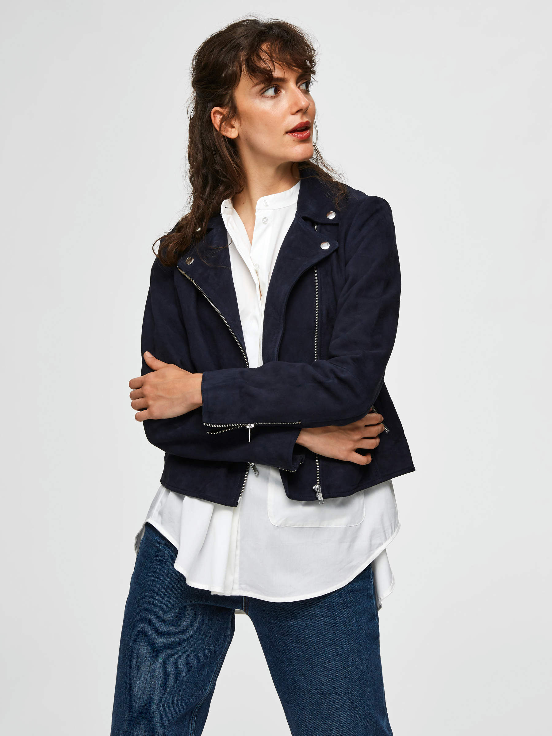 Selected femme new arrivals suede jacket