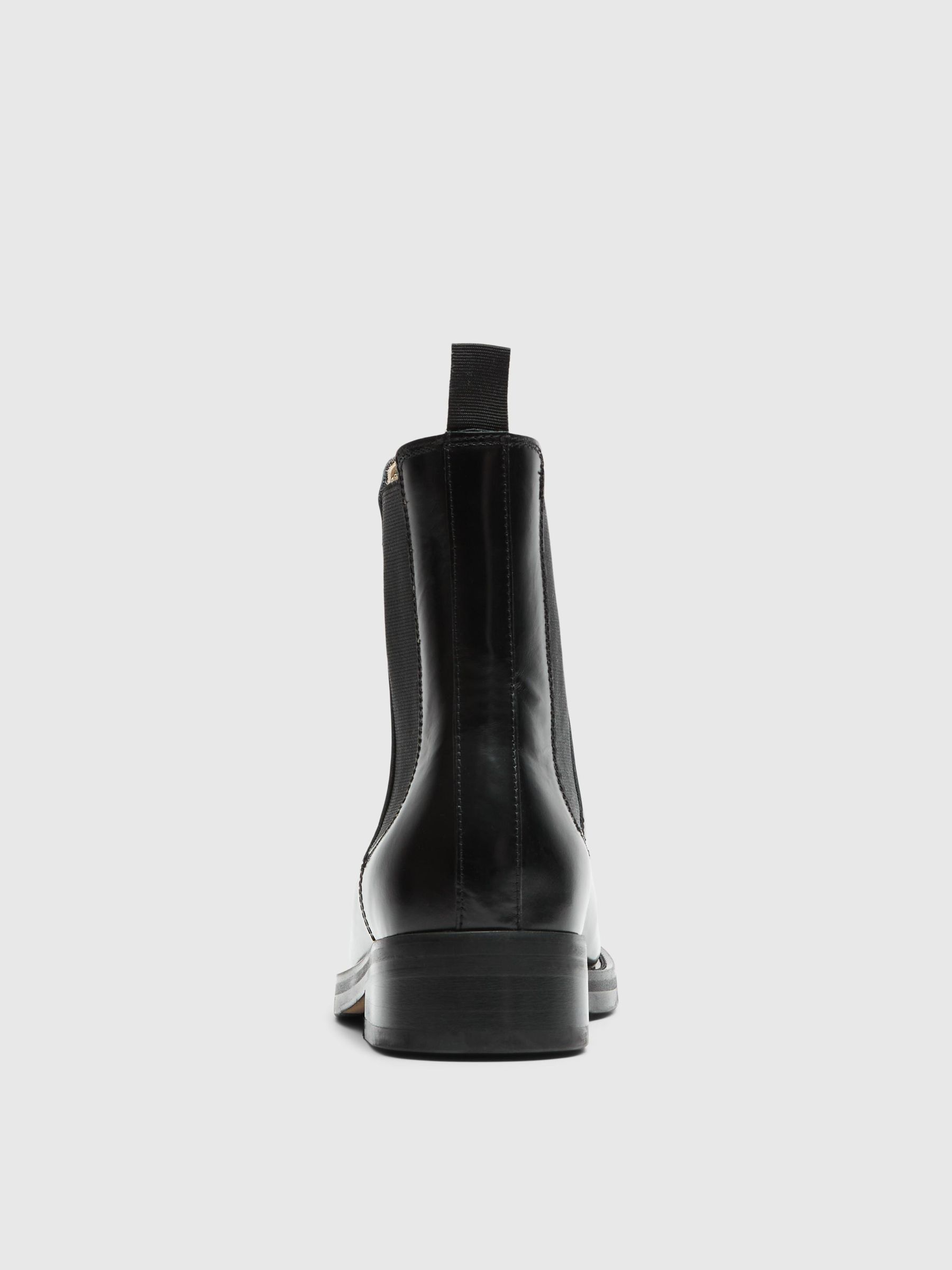 LEATHER CHELSEA BOOTS Black SELECTED FEMME