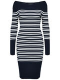 Selected STRIPED - KNITTED DRESS, Dark Sapphire, highres - 16060967_DarkSapphire_603390_001.jpg