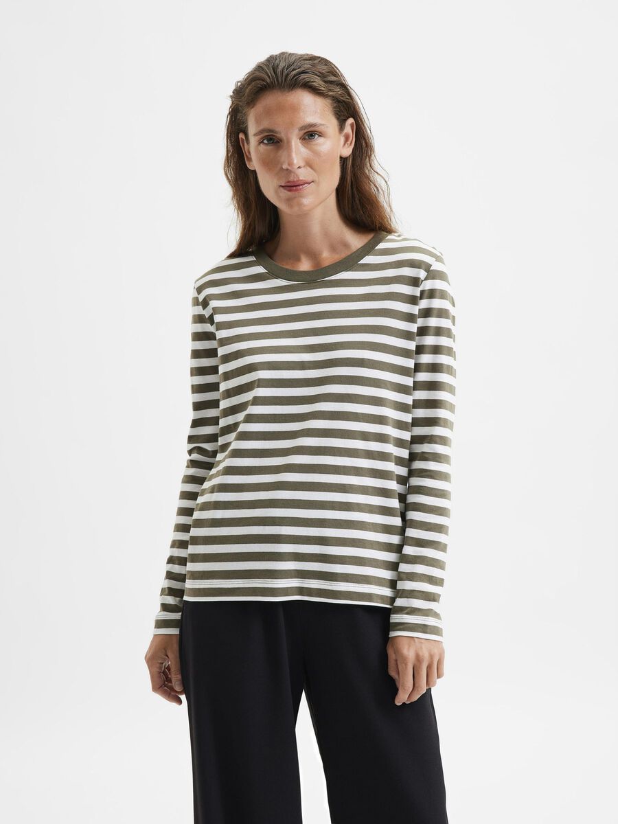 Selected STRIPED - LONG-SLEEVED T-SHIRT, Kalamata, highres - 16077350_Kalamata_817005_003.jpg