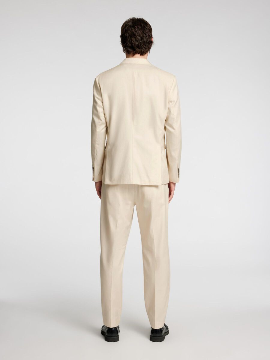 Selected REGULAR PASFORM ENKELTRADET BLAZER, Oatmeal, highres - 16097067_Oatmeal_004.jpg