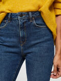 Selected HIGH WAIST - SLIM FIT JEANS, Dark Blue Denim, highres - 16068773_DarkBlueDenim_006.jpg