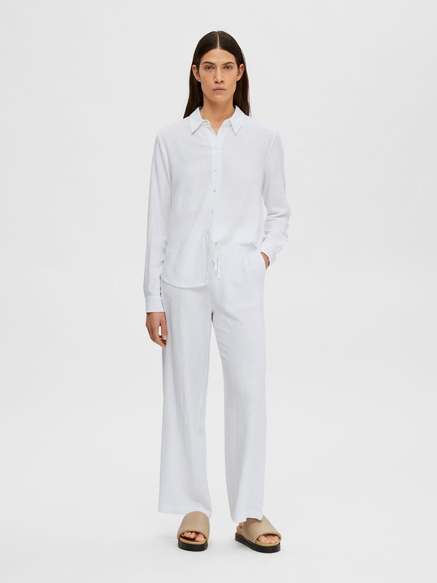 Selected HIGH-WAISTED TROUSERS, Bright White, highres - 16089062_BrightWhite_005.jpg