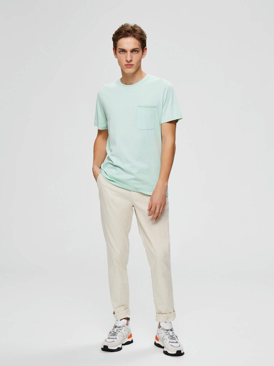 Selected SUBTLE SHEEN - T-SHIRT, Hemlock, highres - 16072741_Hemlock_005.jpg