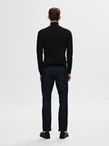 Selected HALF-ZIP KNITTED JUMPER, Black, highres - 16074687_Black_004.jpg