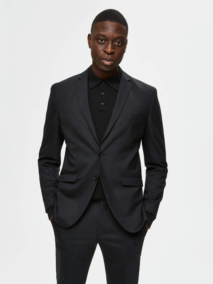 Selected FLEXIBLE SLIM FIT - BLAZER, Black, highres - 16069377_Black_003.jpg