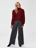 Selected CROPPED - KNITTED CARDIGAN, Cabernet, highres - 16068705_Cabernet_005.jpg
