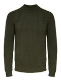 Selected HIGH NECK KNITTED PULLOVER, Forest Night, highres - 16080866_ForestNight_877708_001.jpg
