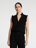 Selected ÄRMLÖS VOLANGPRYDD TOPP, Black, highres - 16096447_Black_003.jpg