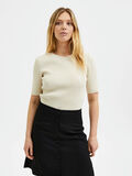 Selected RIBBED KNITTED TOP, Birch, highres - 16084394_Birch_003.jpg