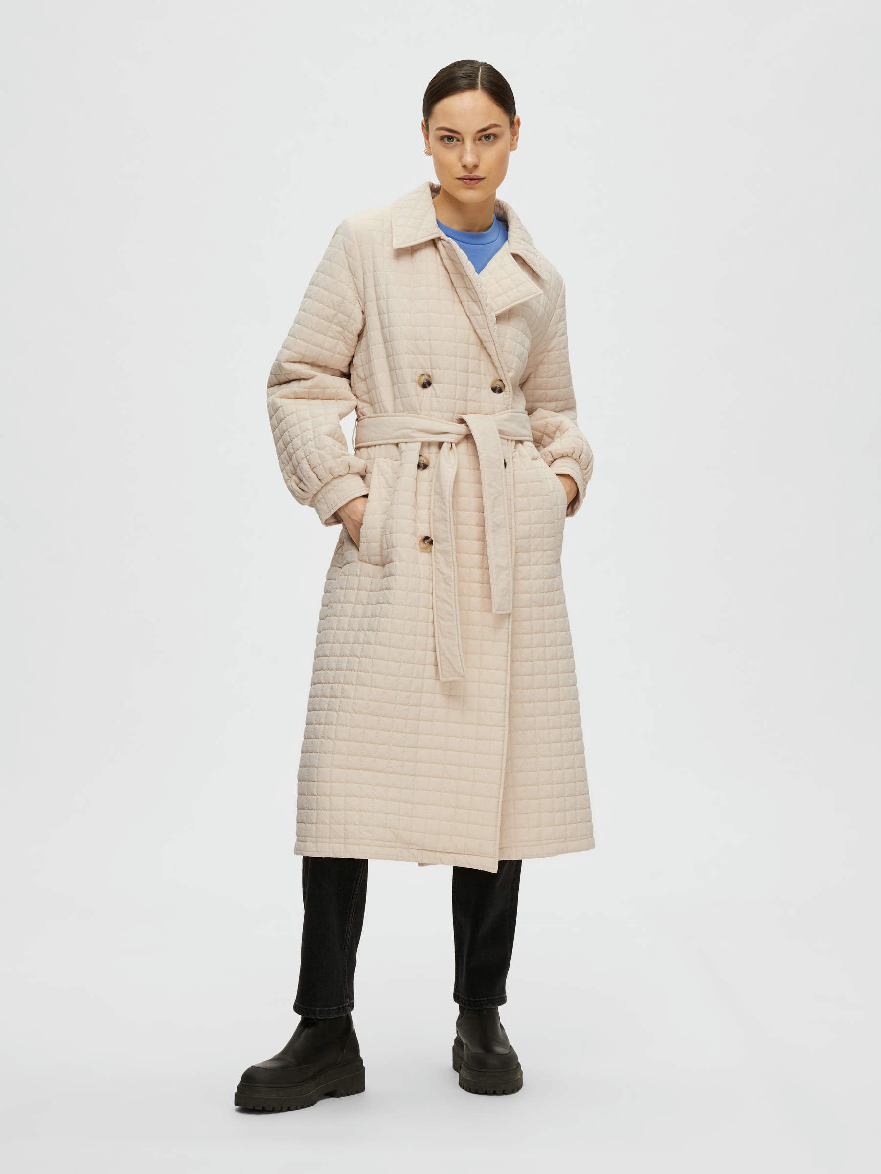 Selected femme quilted jacket deals