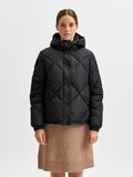 Selected HOODED PUFFER JACKET, Black, highres - 16080190_Black_003.jpg