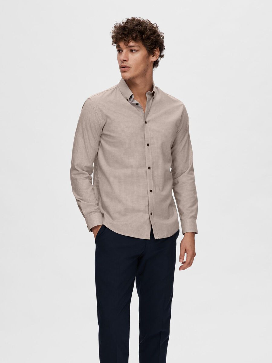 Selected CHECKED SHIRT, Midnight, highres - 16091988_Midnight_1068297_003.jpg