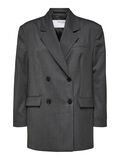 Selected OVERSIZED DOUBLE-BREASTED BLAZER, Medium Grey Melange, highres - 16080452_MediumGreyMelange_001.jpg