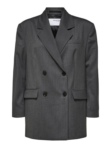 Selected OVERSIZED DOBBELTSPENT BLAZER, Medium Grey Melange, highres - 16080452_MediumGreyMelange_001.jpg