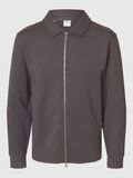 Selected VISCOSE BLEND CARDIGAN, Forged Iron, highres - 16096685_ForgedIron_001.jpg