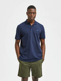 Selected SHORT SLEEVED POLO SHIRT, Navy Blazer, highres - 16082840_NavyBlazer_003.jpg