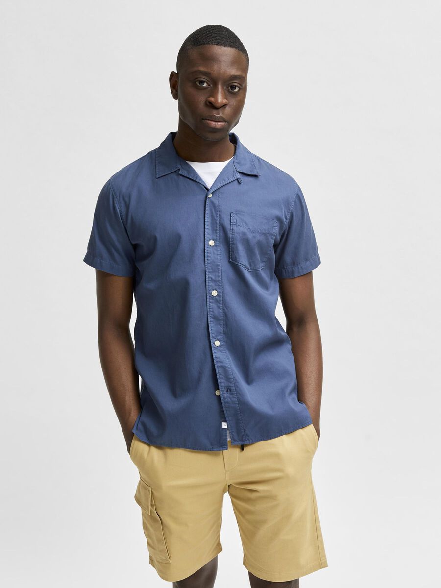 Selected ORGANIC COTTON-TENCEL™ LYOCELL SHIRT, Insignia Blue, highres - 16078981_InsigniaBlue_003.jpg