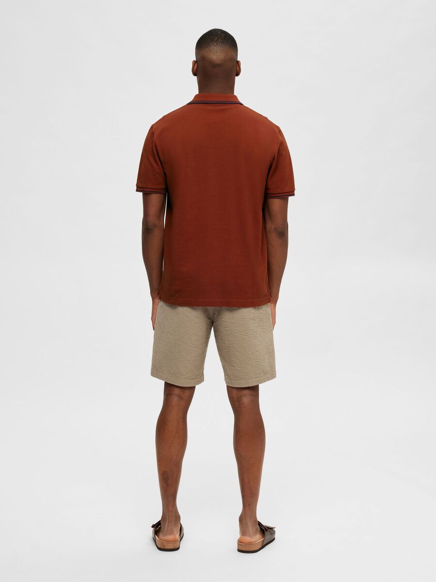 Selected KURZÄRMELIGES POLO SHIRT, Burnt Henna, highres - 16087840_BurntHenna_004.jpg