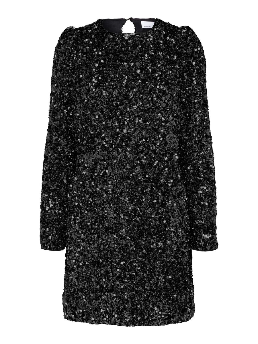 Selected SEQUIN MINI DRESS, Black, highres - 16087677_Black_001.jpg