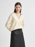 Selected SOFT POLO COLLAR KNITTED JUMPER, Sandshell, highres - 16078540_Sandshell_003.jpg