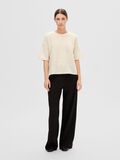Selected SHORT-SLEEVED KNITTED TOP, Birch, highres - 16093048_Birch_1090347_005.jpg